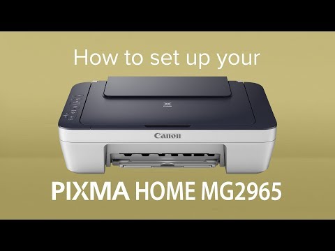 How to set up your Canon PIXMA HOME MG2965