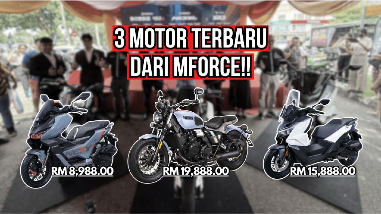 PALING BARU DARI MFORCE ! WMOTO NEXY 180, BOBBIE 450S & VOGE SR3