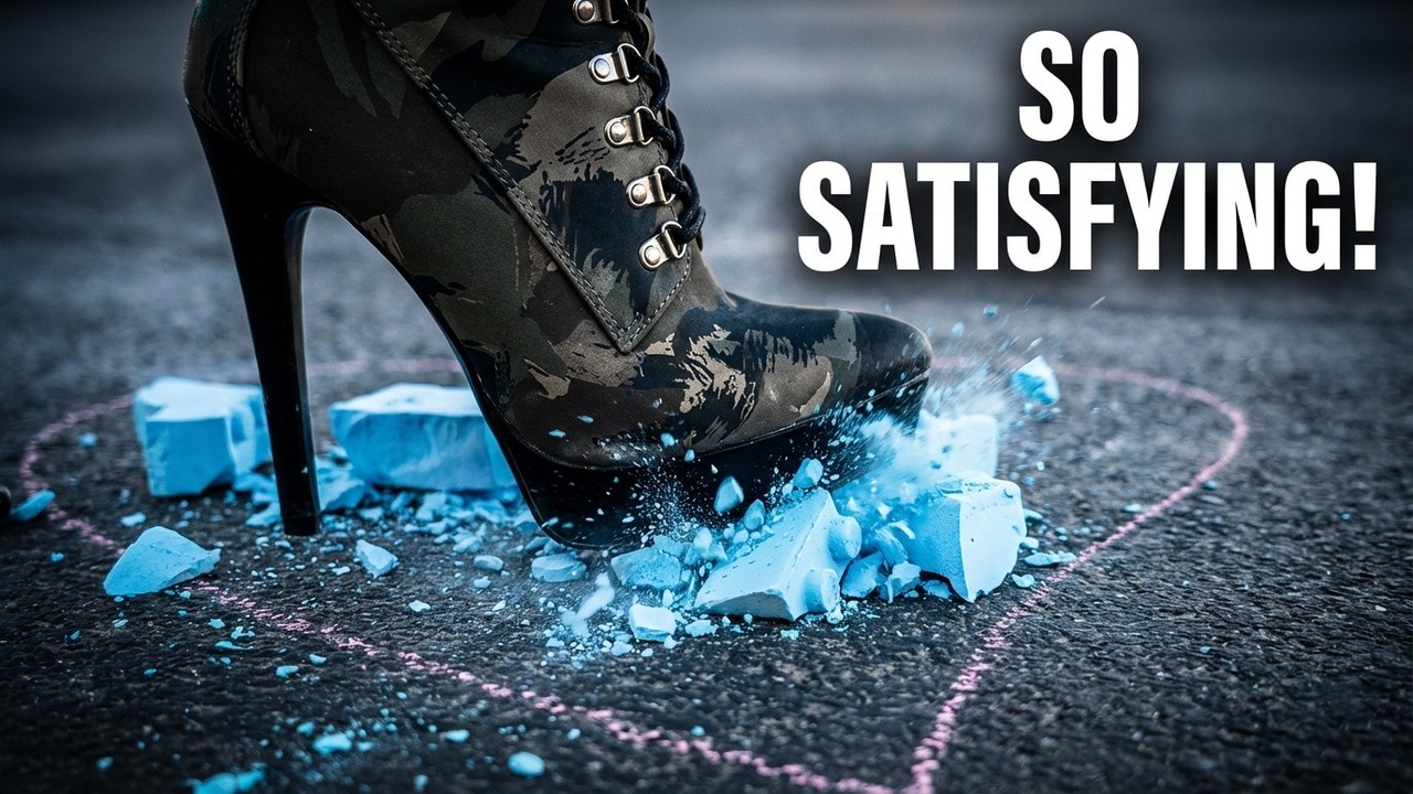 Stepping on Chalk ASMR | Crispy Powder Sounds