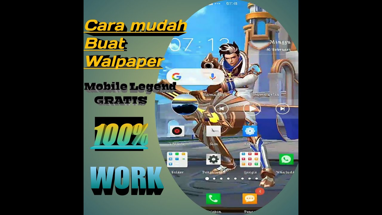 Cara membuat wallpaper  Dari hero mobile  legend  YouTube