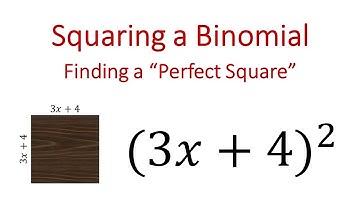 Squaring Binomials: the "Perfect Square"