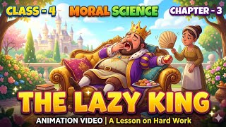THE LAZY KING 👑"आलसी राजा" / CLASS -4/MORAL SCIENCE/CHAPTER-3/ANIMATION VIDEO