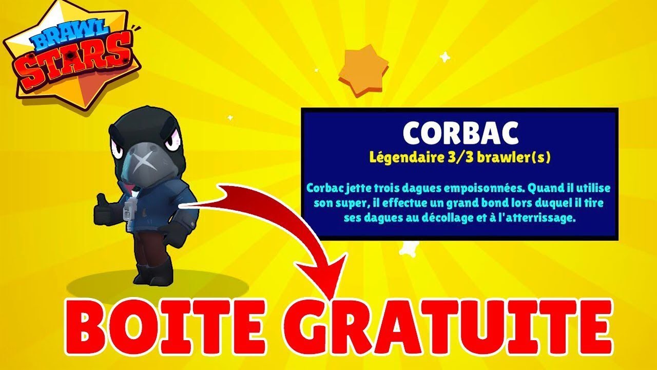 Brawl Star Je Debloque Corbac Avec Une Petite Boite I Unlocked Crow In Brawl Box Youtube - boite super brawl star