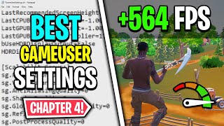 The *BEST* Game User Settings in Fortnite Chapter 4! 🔧 (0 Input Delay + High FPS)