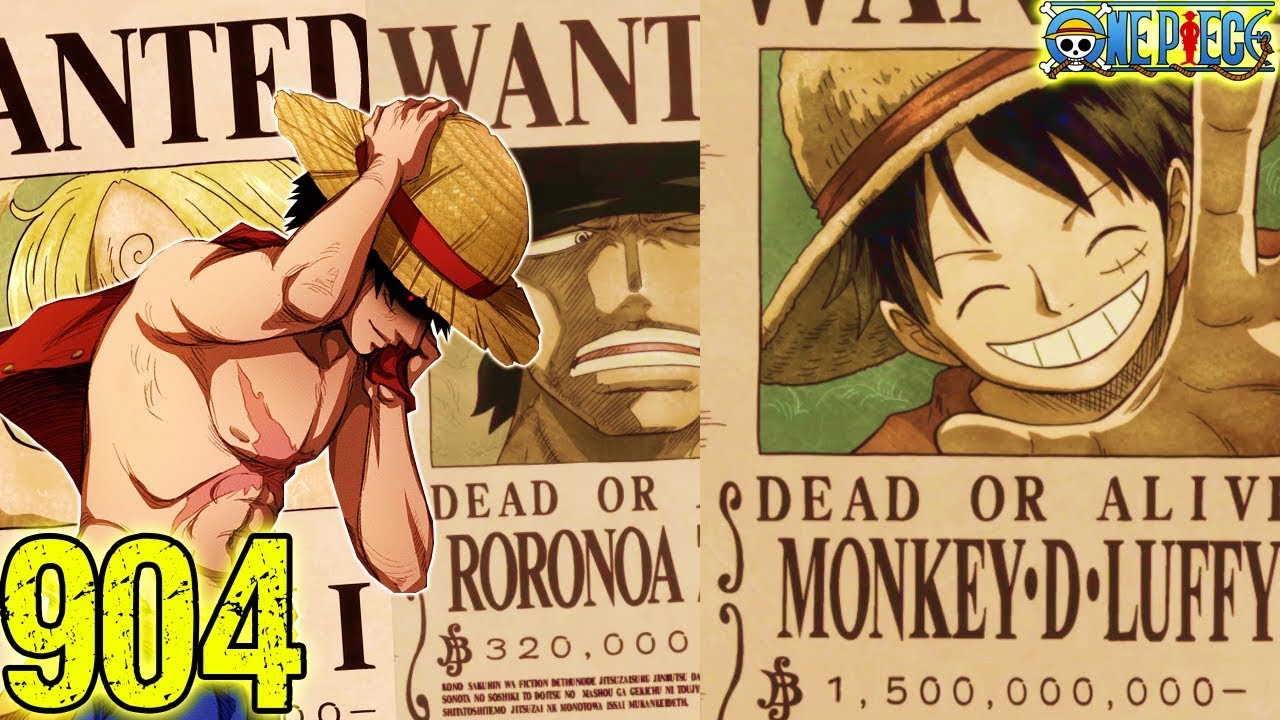 Straw Hats Bounties Power Rank From Least To Greatest One Piece 904 Youtube