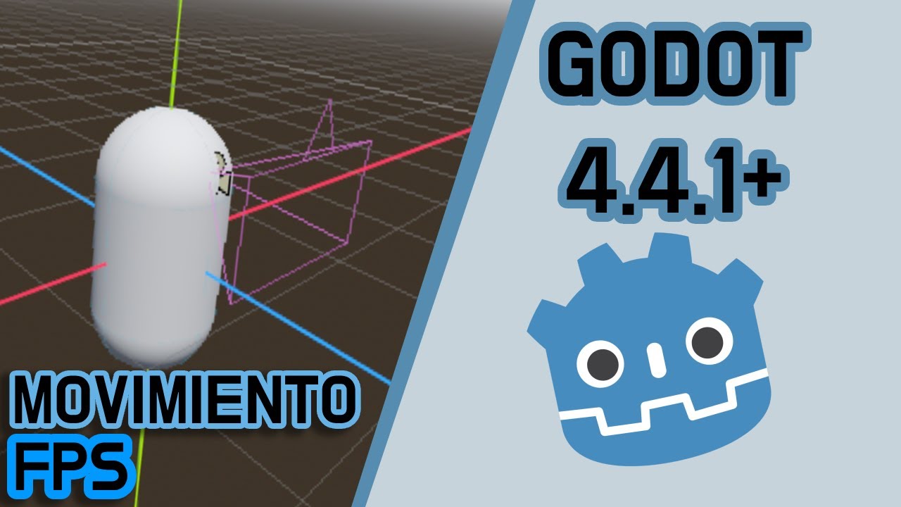 Como hacer MOVIMIENTO PRIMERA PERSONA en GODOT 4.4.1 en 2025