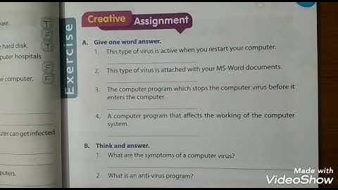 Class 4th | Chapter 3: Know About Computer Viruses (Part 4)