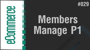 eCommerce Shop in Arabic #029 - Members Page - Design Manage Page