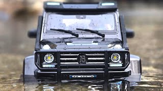 Benz Brabus Yikong YK4106 Creek Rock Crawling ASMR #rc #rccar #jeep #trx4 #truck #4x4