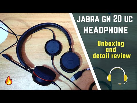 Jabra GN Netcom Evolve 20 UC Duo MS Optimized, USB Headband unboxing and review [ 2021 ]