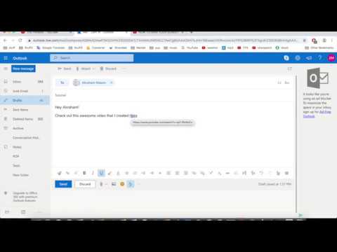 HOW TO ADD HYPERLINK TO OUTLOOK EMAIL MESSAGES