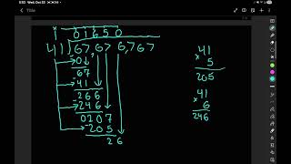 Standard algorithm example