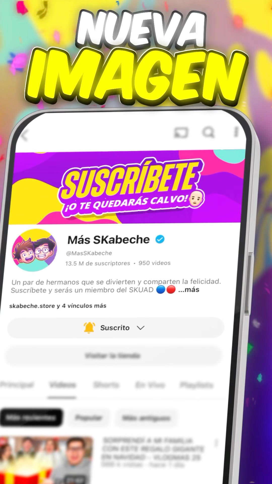 La NUEVA IMAGEN de Más SKabeche!!! ?❤️