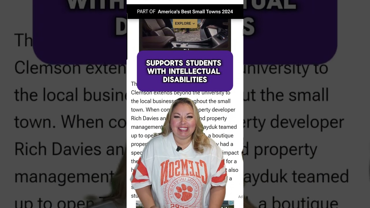 Why Clemson, SC is the Best College Town in the U.S. for 2024! 🏆