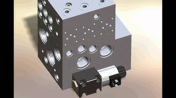 SolidWorks hydraulics - manifold design + various components