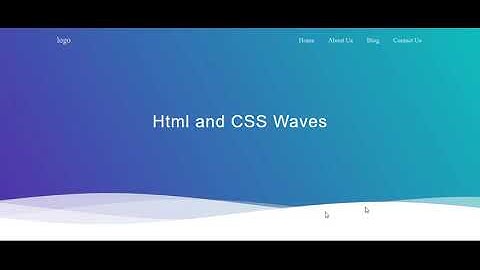 CSS Water Wave Background Animation Effects-source code