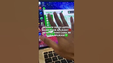 COBA PAKAI CARA INI MEMBERSIHKAN VIRUS LAPTOP TANPA APLIKASI #shorts