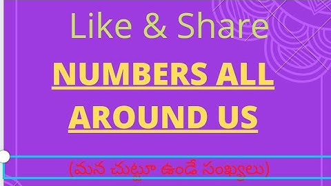 Sixth Class|Numbers All around us|మన చుట్టూ ఉండే సంఖ్యలు|Ap Tet |Dsc|online classes