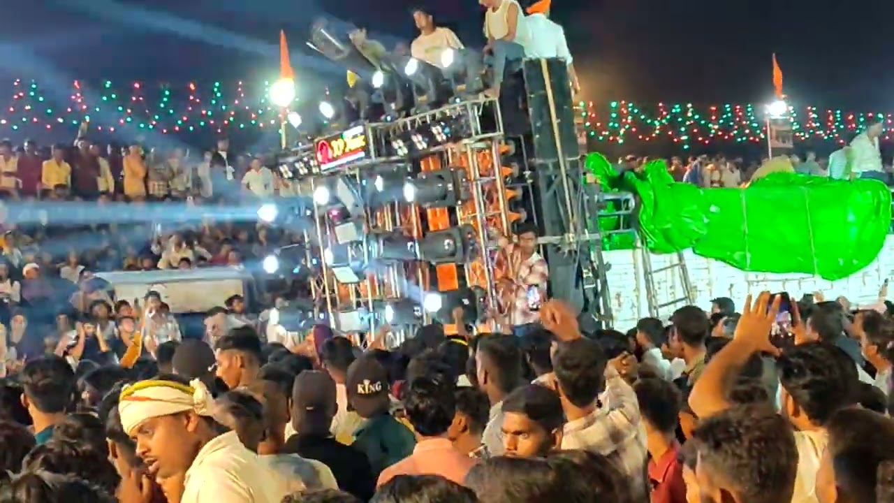 Rajan katehri dj in RASRA Durga Puja 2025 in ramlila maidan compatition with vishal dj azamgarh 😵‍💫