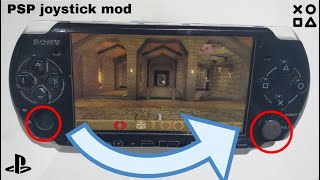 Playstation portable PSP 3004 joystick mod - optimization for first person shooters