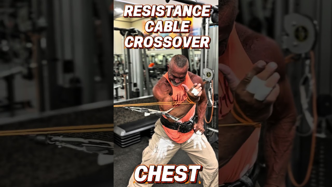 RESISTANT BAND CABLE CROSSOVERS FOR CHEST ANNIHILATION #workout #motivation #muscle #workouttips