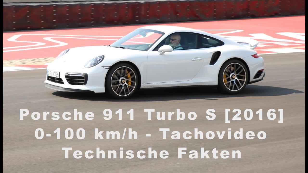 Porsche 911 Turbo S (2016 / 991II) 0100 Tachovideo