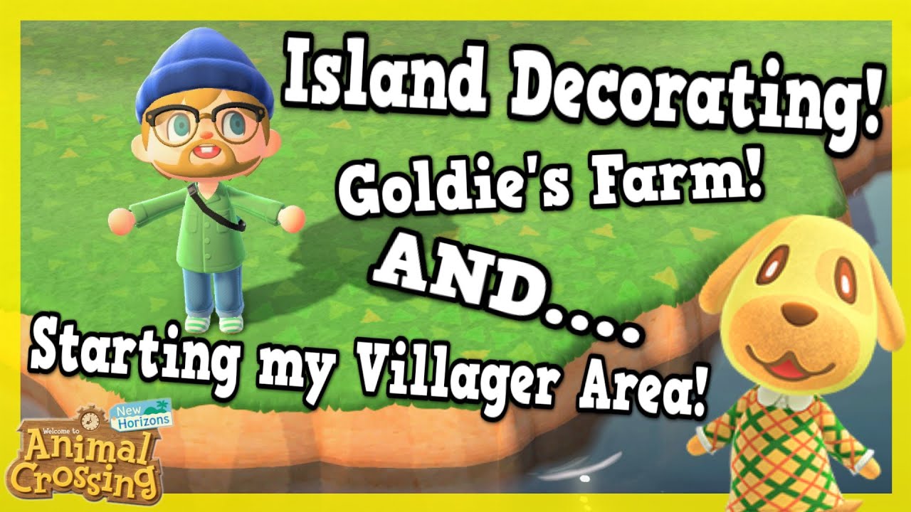 🔴 Building Goldie S Farm And Villager Area Acnh Youtube