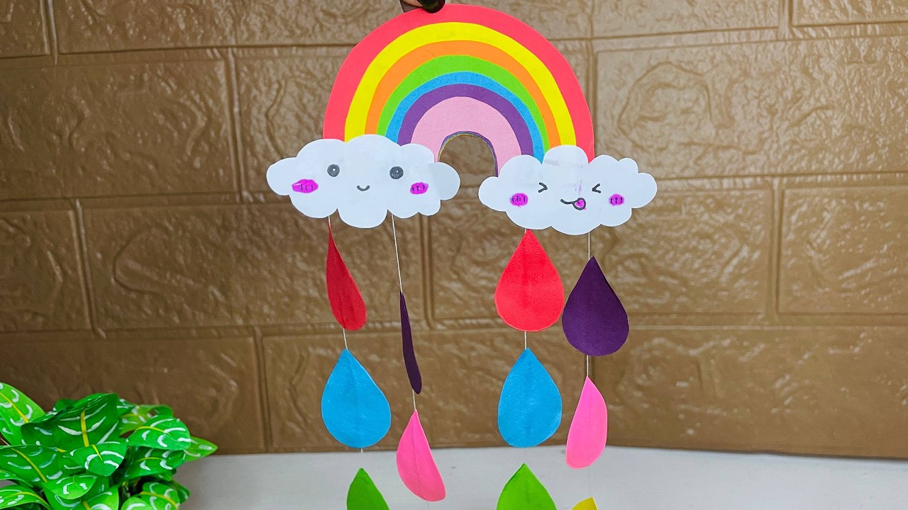 How to Make a Attractive Rainbow🌈 Mini Wall Deco | Amazing Craft | Fun Gift Idea