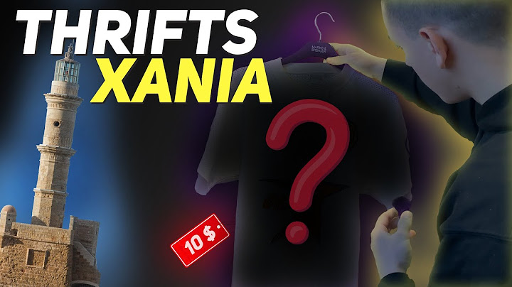Πήγα σε όλα τα THRIFT στα ΧΑΝΙΑ