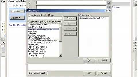 Creating a Workflow in SharePoint Designer 2007