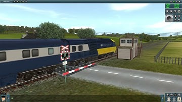 (First Video Of November) Pip & Emma Running Through The Level Crossing In Trainz 2009.