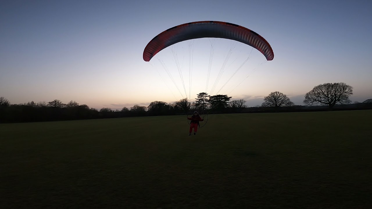 Hadron 3 landing with trimmers in