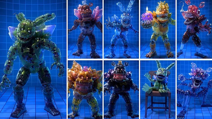 FNAF Gemstone Animatronics Jumpscare & Workshop Animations