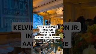 KEL INTRODUCES AARON AT ABFF 2025🏆✨️ #aaronpierre #kelvinharrisonjr #abff #abff2025 #risingstar