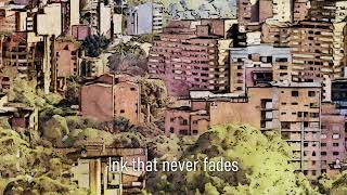 Premium Art Print &quot;Medellin&quot; in Watercolors, by Dreamframer Art