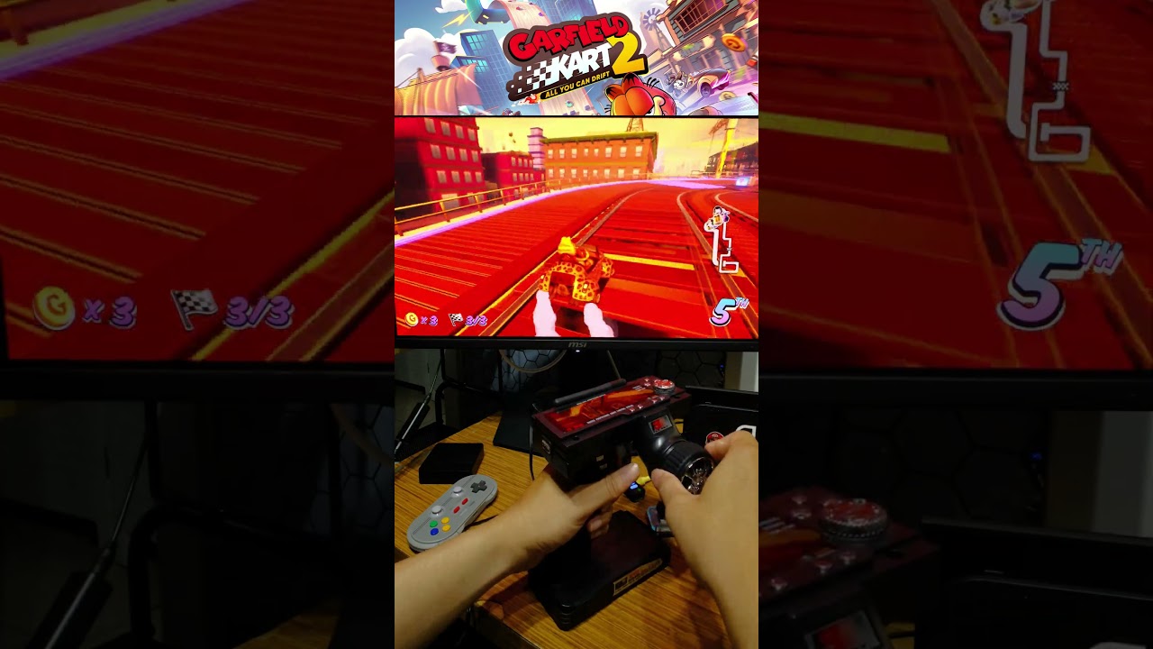 Flysky GT3B RC Transmitter | Garfield Kart 2 All You Can Drift | Garfield - Nintendo Switch 2