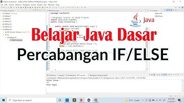 Program Percabangan IF/ELSE Pada Pemrograman Java