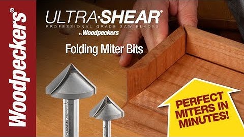 Ultra-Shear Folding Miter Bits | Woodpeckers Tools