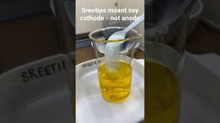 Preparing a Pure Gold Cathode For The Gold Cell