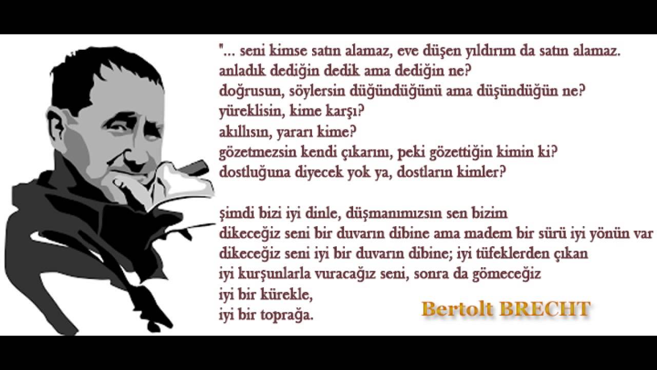 Bertolt Brecht İyi Adama Bir İki Soru Youtube