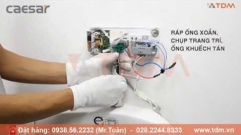 TDM.VN | Hướng dẫn cách lắp đặt bộ xả cảm ứng Caesar A649OZ kèm máy tạo Ozon tạo không khí dễ chịu