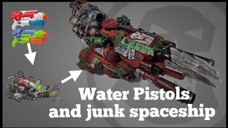 Ork spaceship. Warhammer40k.#scratchbuild #howto @TerrainbyAaron
