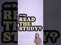 Did they read the study? [part 3] #shorts thumbnail