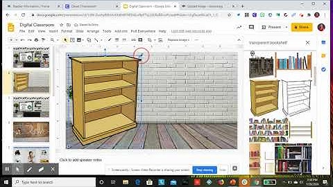 Creating a Bitmoji Classroom-background and adding transparent items