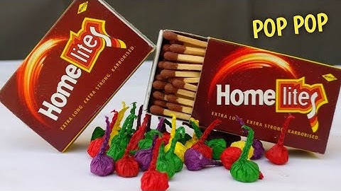How To Make Diwali Pop Pop  Crackers Using Matchstick - Bijli Bomb / Diwali / Pop Pop Crackers