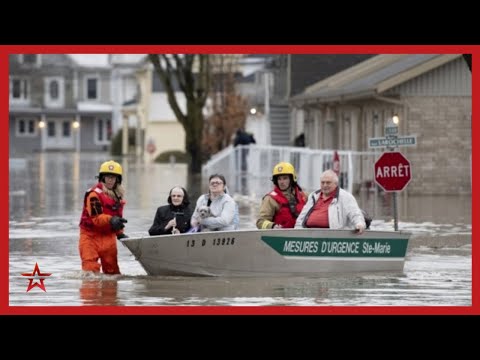 В плену стихии: из-за наводнения в Канаде эвакуируют целый город