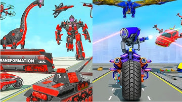 Dino Robot Car Transform Games - android Gameplay Walkthrough  (iOS, Android) By games hole