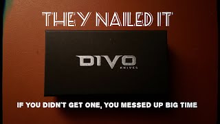 Unboxing the Divo Knives MASH! Perfect detent AND super thin edge?!