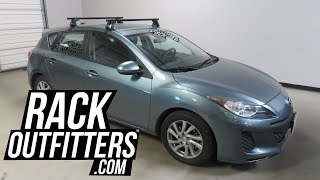 Yakima 8000408 48In Roundbars Mazda 3 5-Door with Yakima BaseLine RoundBar Roof Rack Crossbars