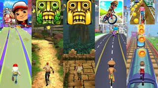 Subway Surfers 🆚 Temple Run 2 🆚 TEMPLE RUN 🆚 Little Singham Cycle Race 🆚.Subway Princess Runner screenshot 2